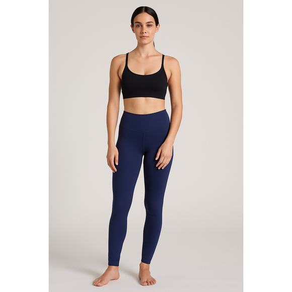 prAna Navy Blue High Waist Leggings Size Medium - Picture 1 of 6